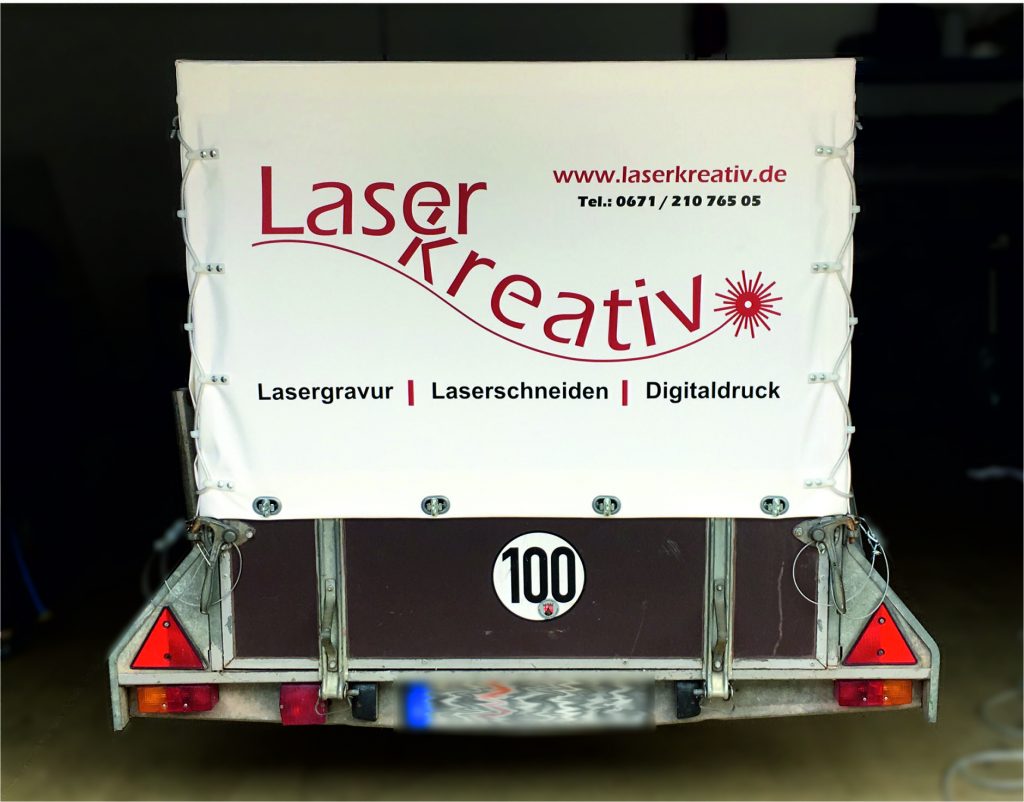 ProPlan Sattlerei - Anhängerplane beschriftet