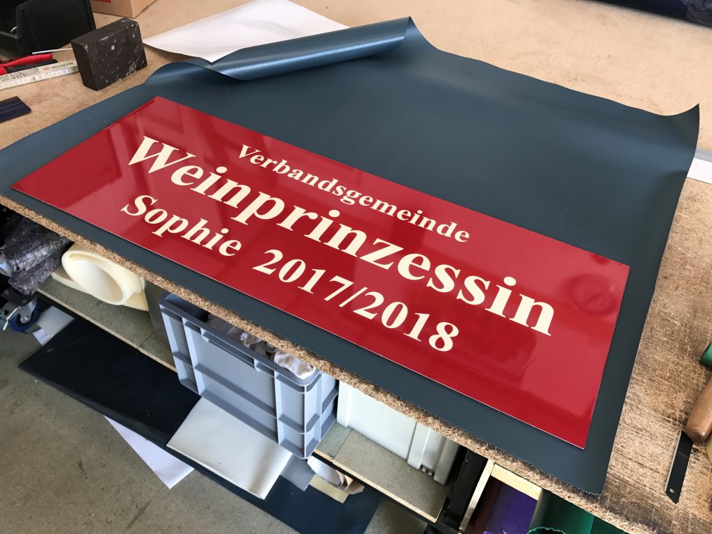 Schildherstellung ProPlan Autosattlerei